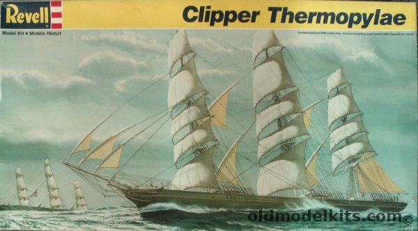Revell 1/70 The Thermopylae - Clipper Ship with Sails - 3 Feet Long, 5622 plastic model kit